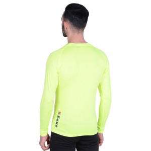 Машка спортска топлинска блуза ZEUS Maglia Fisiko M/L Giallo fluo - Img 2