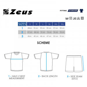 Машки комплет дрес ZEUS Kit Alex Rosso/Blu - Img 5