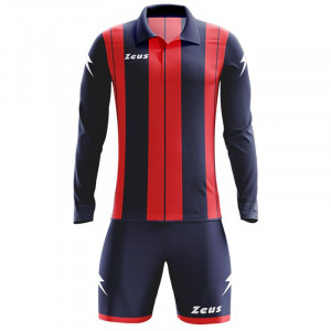 Машки футбалски комплет дрес ZEUS Kit Pitagora Blu/Rosso