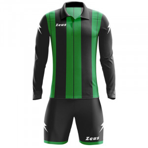 Машки футбалски комплет дрес ZEUS Kit Pitagora Nero/Verde
