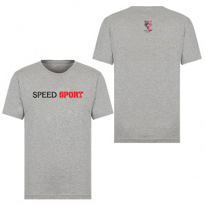 Сива маица Speed Sport logo ch