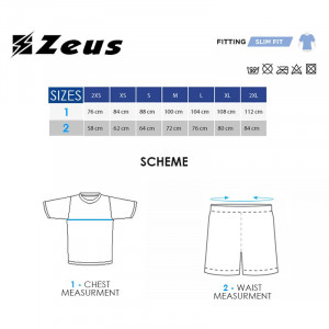 Футбалски комплет дрес ZEUS Kit Gryfon Giallo Fluo/Blu