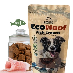 FISH CRUNCH | Chipsurile din somn cu lucernă | 100g | recompensa pentru caini
