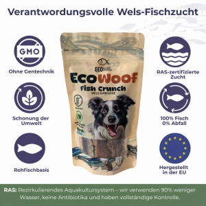 FISH CRUNCH | WELS KARKASSE | 13x100g | Belohnung für den Hund - Img 6