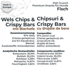 Wels Chips mit Bierhefe | 3x125g | Belohnung für den Hund - Img 4