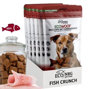 Wels Chips mit Kürbiskernen | 6 x 125g | Belohnung für den Hund