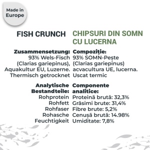 FISH CRUNCH | Wels Chips mit Luzerne | 100g | Belohnung für den Hund - Img 5