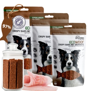 Crispy Bars mit Bierhefe | 3x125g | Belohnung für den Hund