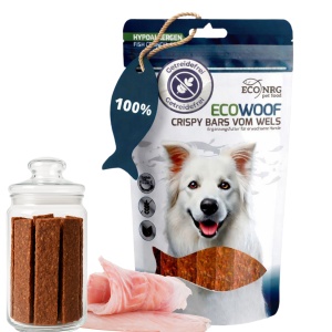 Crispy Bars vom Wels | 125g | Belohnung für den Hund