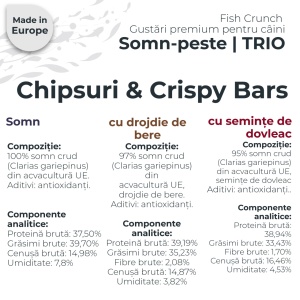 Chipsuri din somn – MIX | Simplu, Dovleac & Drojdie de bere | 3x125g | recompensa pentru caini - Img 4