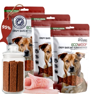 Crispy Bars mit Kürbiskernen| 3x125g | Belohnung für den Hund