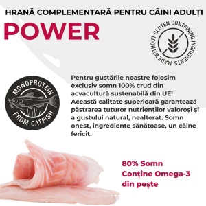 PETEFCO | POWER BITES | 80% Fish | 6x100g | recompensa pentru caini - Img 5
