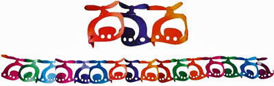 Articole party - ghirlanda cu elicoptere 400 x 14 x 14 cm