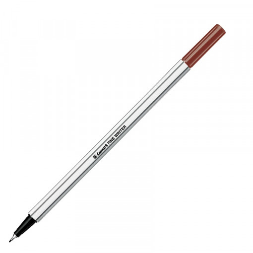 Fineliner Luxor Fine Writer, grosime linie 0.45mm - Maro
