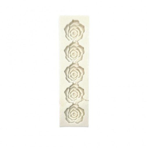 Forma de turnat / modelat din silicon DIY - sirag de trandafiri, 4 x 14 cm