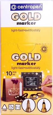 Marker permanent - auriu 1,5-3mm