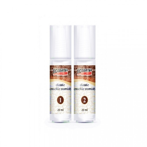 Set lac de crapare CLASSIC cu doua componente Pentart, 2 x 20 ml