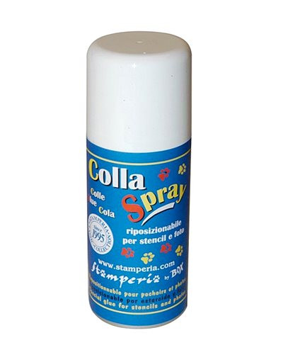 Spray pentru fixare sabloane Stamperia - COLLA spray, 150 ml
