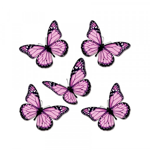 Sticker pentru geam cu fluturi movi, 30 x 33.5 cm