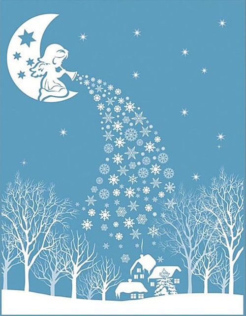 Sticker pentru geam - ingeras, 30 x 42 cm