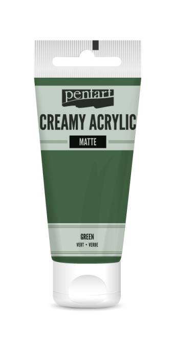 Vopsea acrilica cremoasa mata Pentart 60ml - Verde