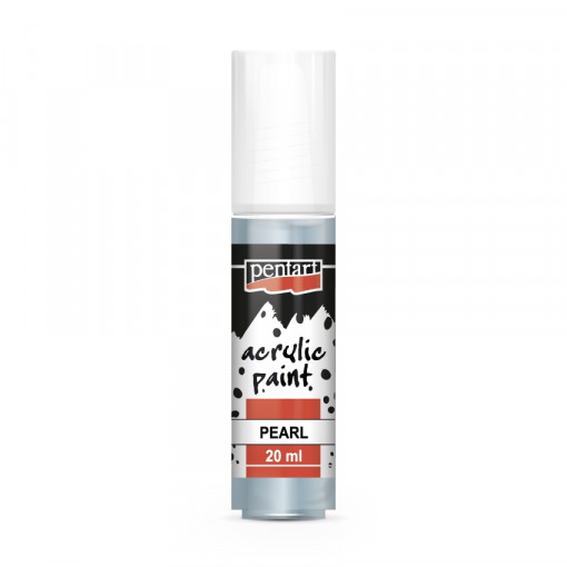 Vopsea acrilica sidefata pe baza de apa Pentart 20ml - Albastru sidefat