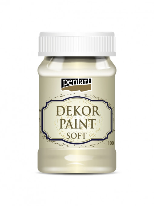 Vopsea decorativa soft Pentart 100ml - Ivoriu