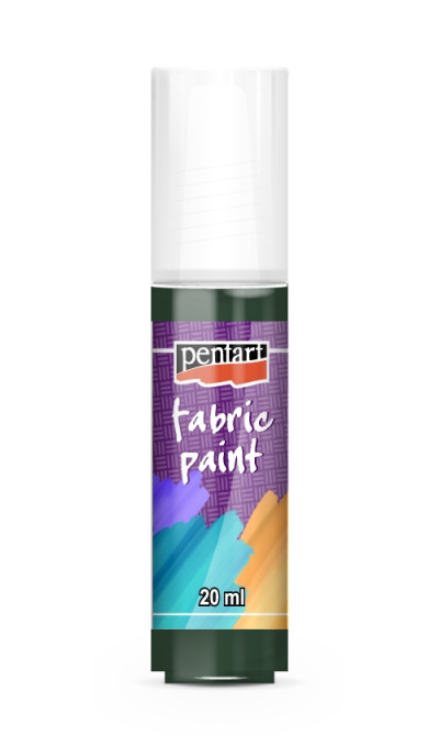 Vopsea pentru textile Pentart 20 ml - Verde brad (inchis)