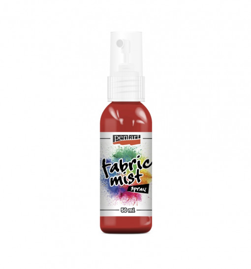 Vopsea spray pentru textile Pentart - 50 ml - Rosu