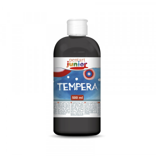 Vopsea Tempera Pentart junior 500 ml - Negru