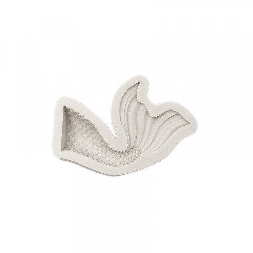 Forma de turnat / modelat din silicon DIY - coada sirenei, 6.5 x 9.6 x 2.2 cm