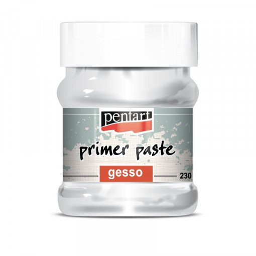 Grund pasta GESSO pe baza de apa Pentart, 230ml