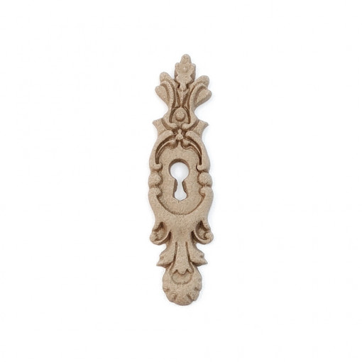 Ornament din lemn termoplastic - gaura cheie, 6.9 x 6.6 cm