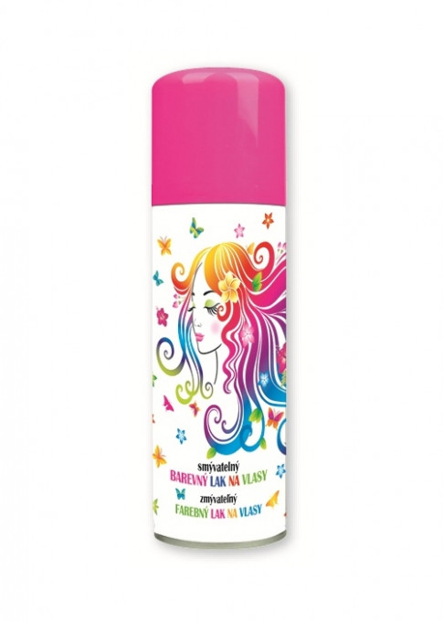 Spray colorant de par pentru petreceri 125ml - Roz