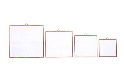 Sticla infoliata pentru vitraliu, patrata,12x12 cm