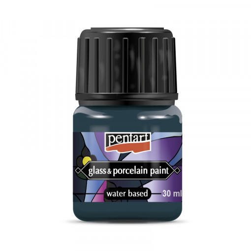 Vopsea pentru sticla si portelan Pentart 30 ml - Verde turcoaz