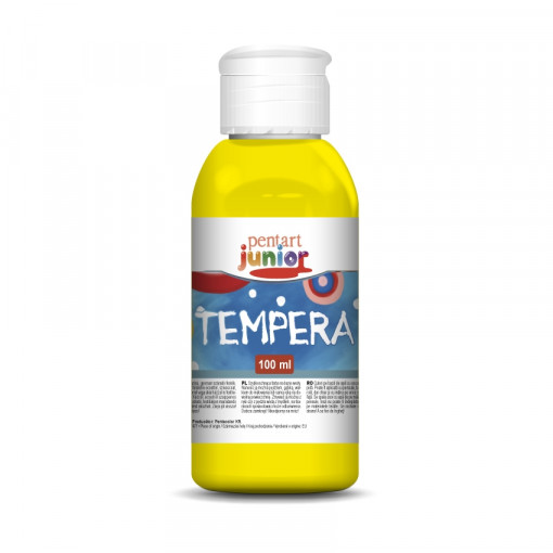 Vopsea Tempera Pentart junior 100 ml - Galben