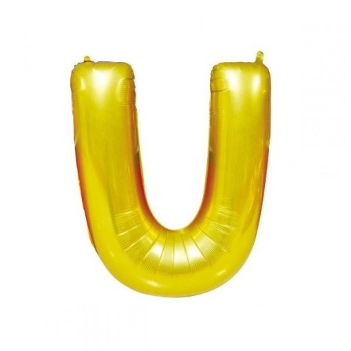 Baloane folie 32" (67cm) auriu litera U