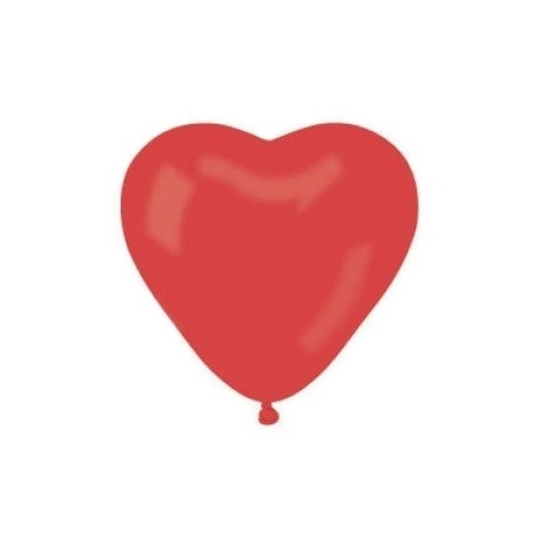 Baloane Gemar - 26 cm, rosii forma de inima, set 100 buc.