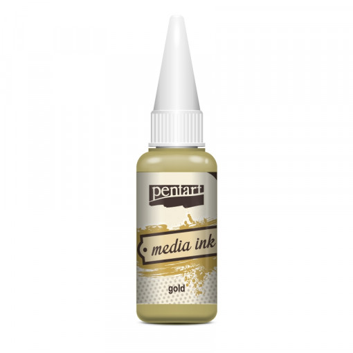 Cerneala Media Ink Pentart 20 ml - Auriu