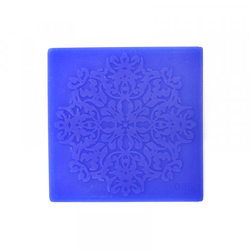 Forma de modelaj din silicon DIY - mandala florala, 5.5 cm