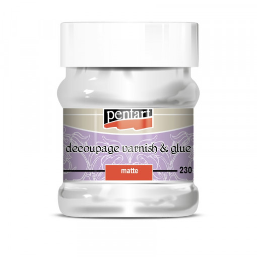 Lac adeziv decupaj mat Pentart, 230 ml