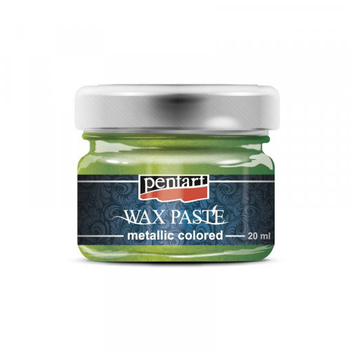 Pasta cerata in culori metalice Pentart 20 ml - Verde metalizat