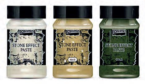 Pasta cu efect de piatra Pentart 100 ml - Ciment