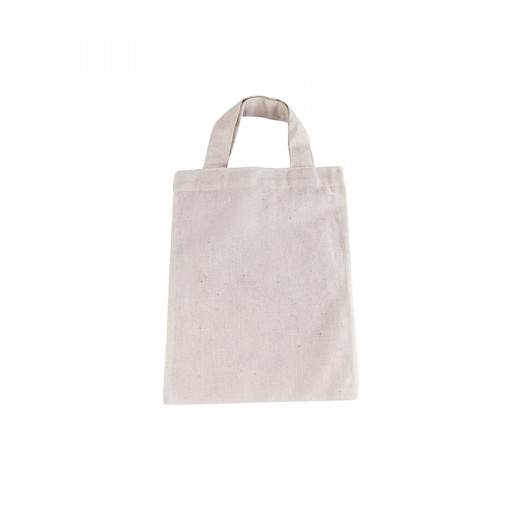 Sacosa bumbac pentru cumparaturi 17 x 22.5 cm