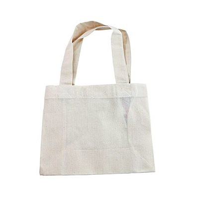 Sacosa lata din bumbac pentru cumparaturi 29 x 9 x 27 cm
