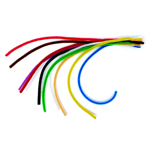 Set 10 fire de sarma plusata - culori mixte, 30 cm, grosime 6 mm