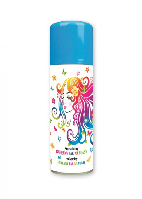 Spray colorant de par pentru petreceri 125ml - Albastru deschis
