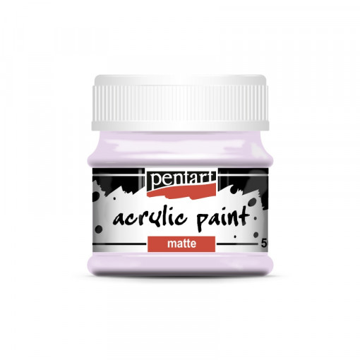 Vopsea acrilica mata Pentart 50 ml - Violet pastel