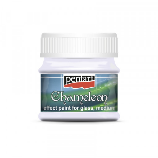 Vopsea de sticla si medium Cameleon Pentart 50ml - Mov cameleon
